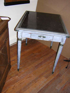 French painted table