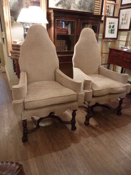 Queen Anne Style Armchairs