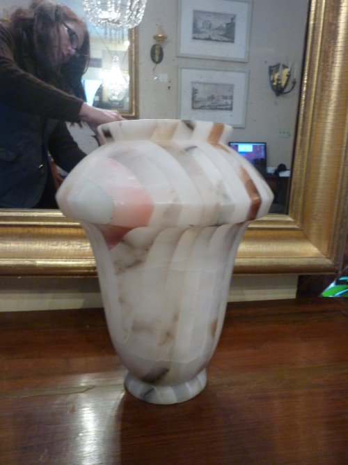 Pieced Alabaster Vase