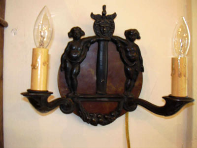 empire style bronze sconces