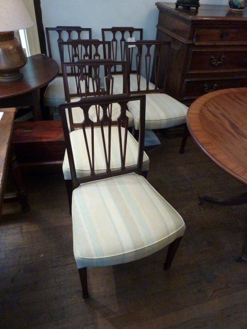 Set of Six English Sidechairs