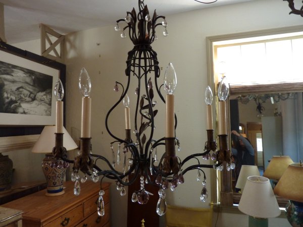 Iron 8 Arm Chandelier