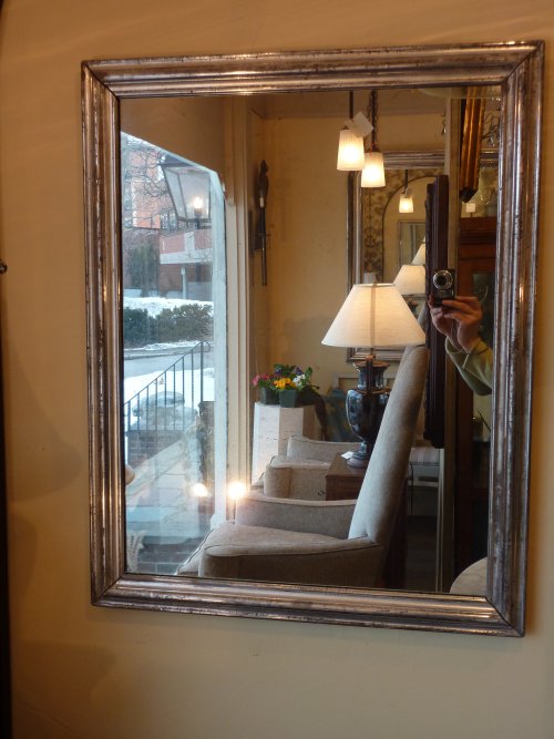 Silver Frame Mirror