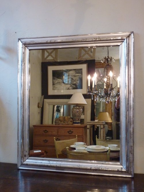 Near Square Silverleaf Mirror