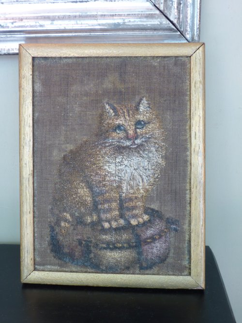 Folk Art Painting of Cat
