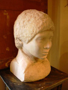 marble head of a boy
