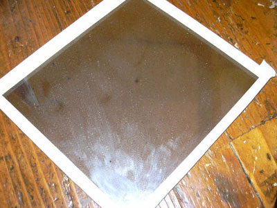 distressed mirror