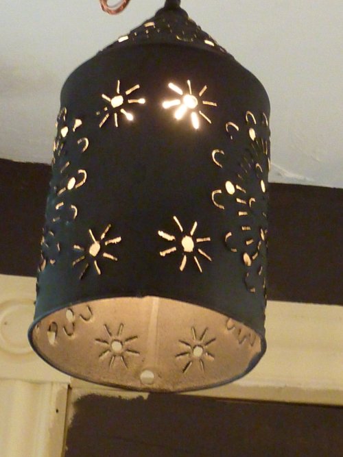 Pair American Tin Lights