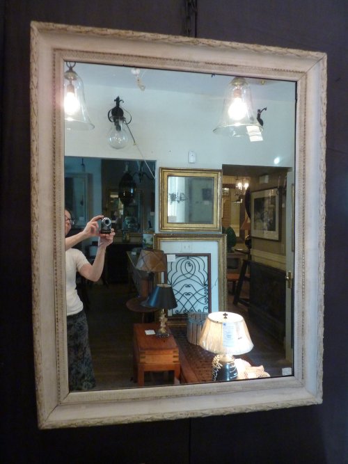 18th Century Whitewashed Mirror