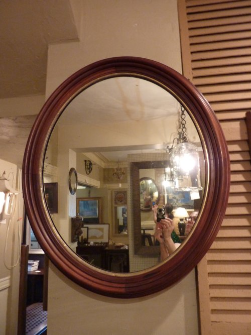 Antique Mahogany Oval