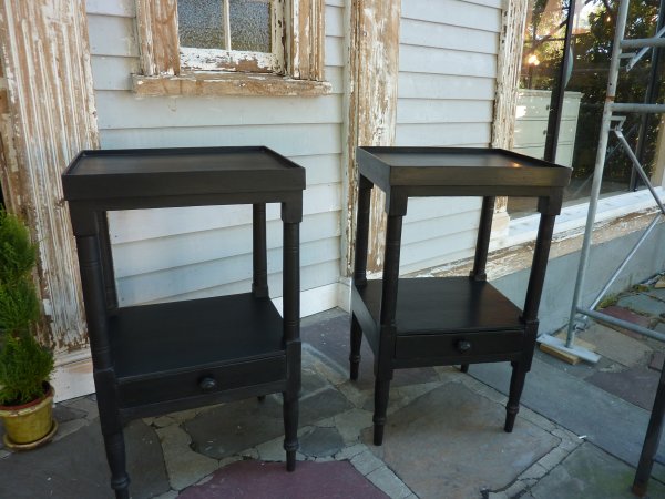 Pair Tiered End Tables