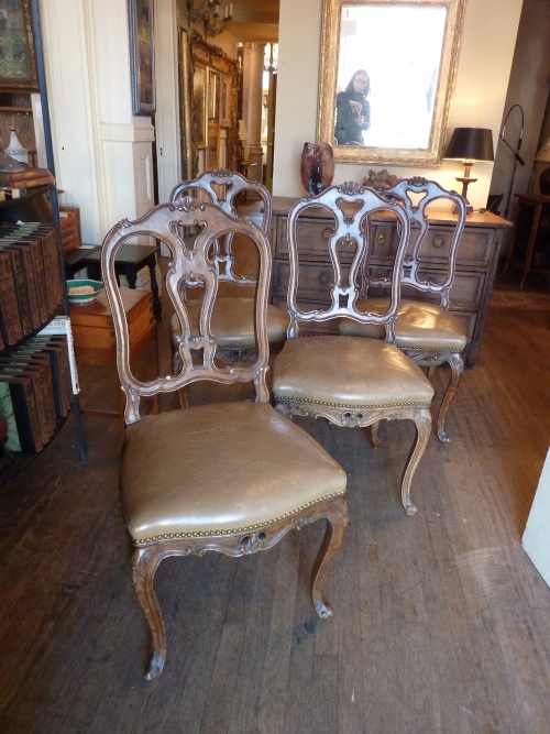 Four Vintage Venetian Sidechairs
