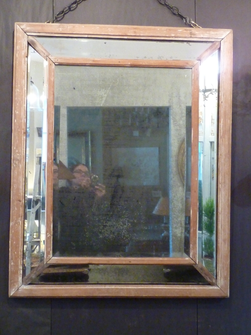 Antique Paneled Mirror