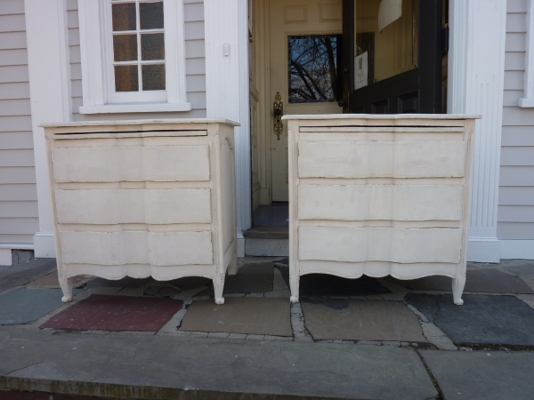 Pair of Antique French Bedside Chests