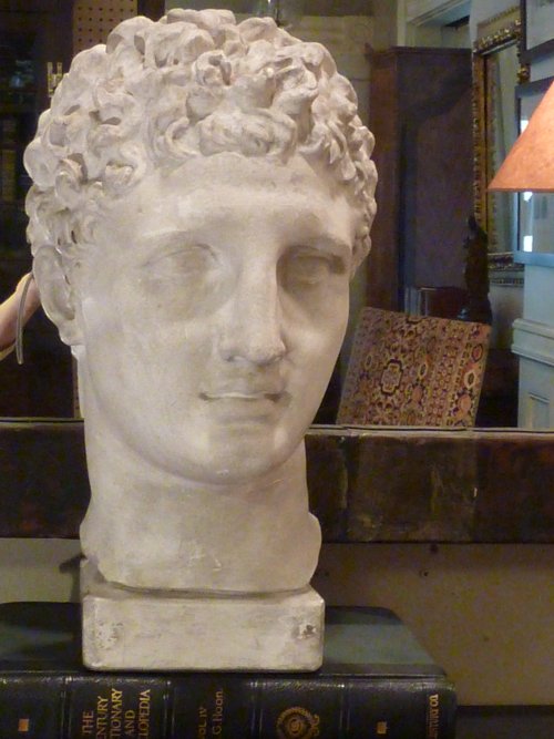 Antique Caproni Plaster Bust of Hermes