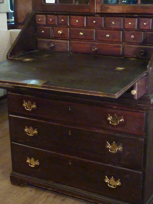 Antique American Pine Secretary Bookcase
