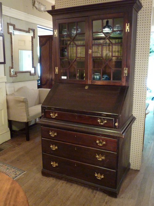 Antique American Pine Secretary Bookcase