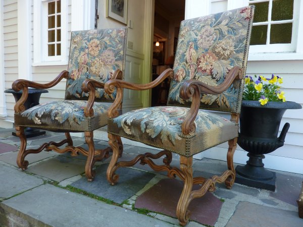 Antique Louis XIV Style Fauteuils