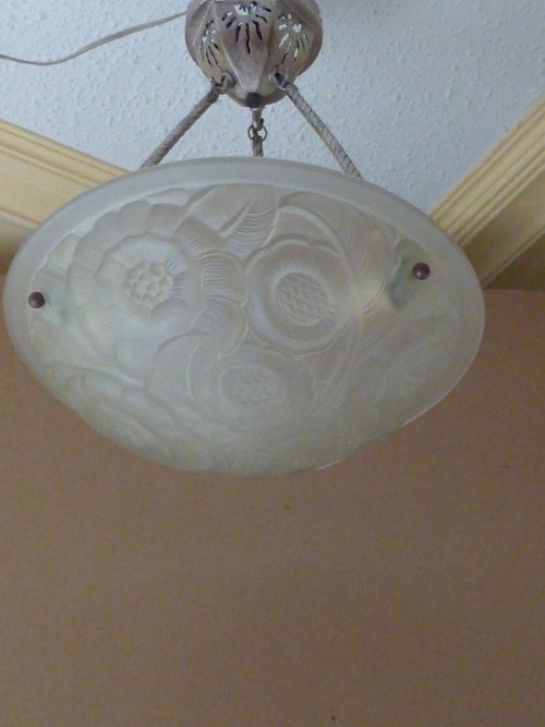 Art Deco French Coupe Light Fixture