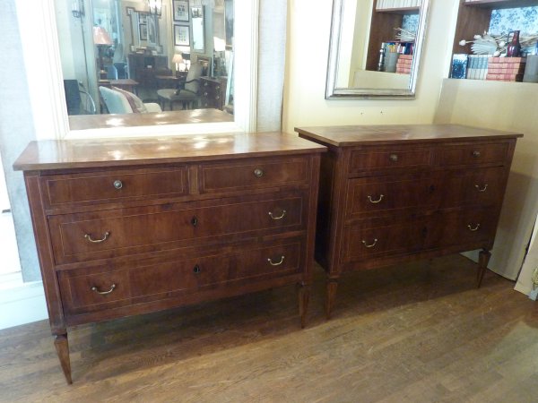 Pair of Italian Neoclassical Commodes