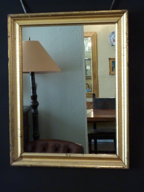 Antique Giltwood Small Mirror