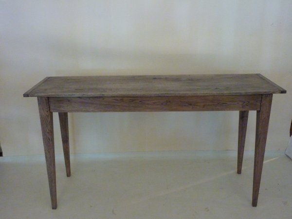 Modern Weathered Oak Console Table