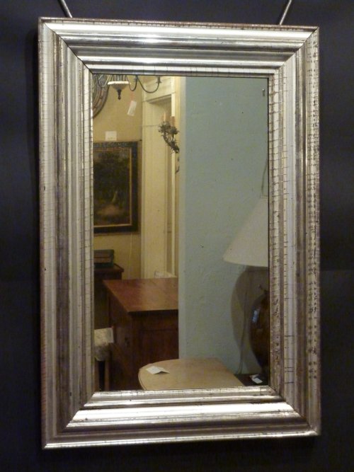 Antique Midsize Silverleaf Mirror