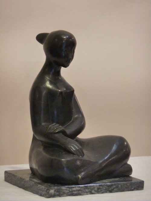 Mid Century Modern Signed Bronze