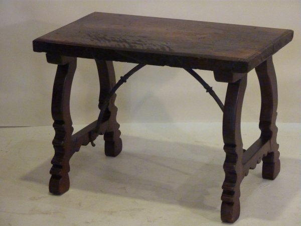 Antique Spanish Chestnut End Table