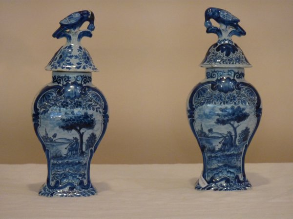 Delftware Covered Jars