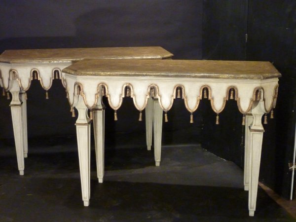Pair of Italian Neoclassical Consoles