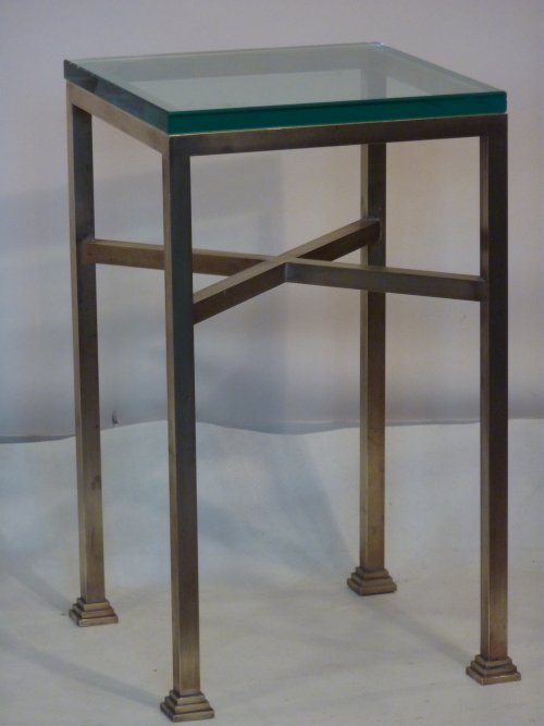 Modern Brass Drink Table