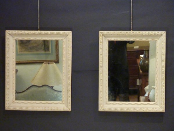 Pair of Small Vintage Mirrors