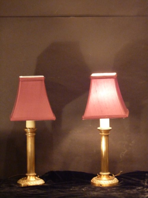 Pair of Candlestick Lamps