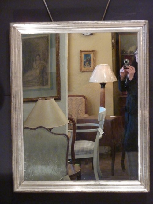 Faux Reeded Silverleaf Mirror
