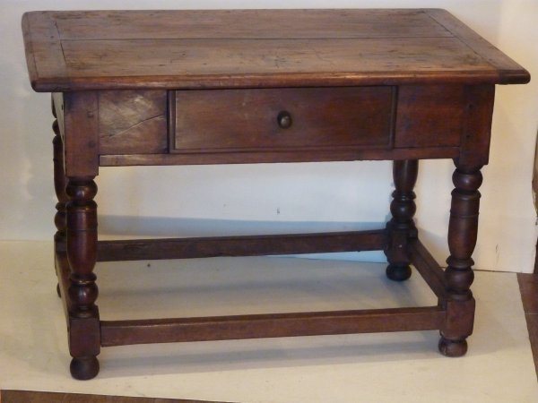 Antique French Walnut End Table