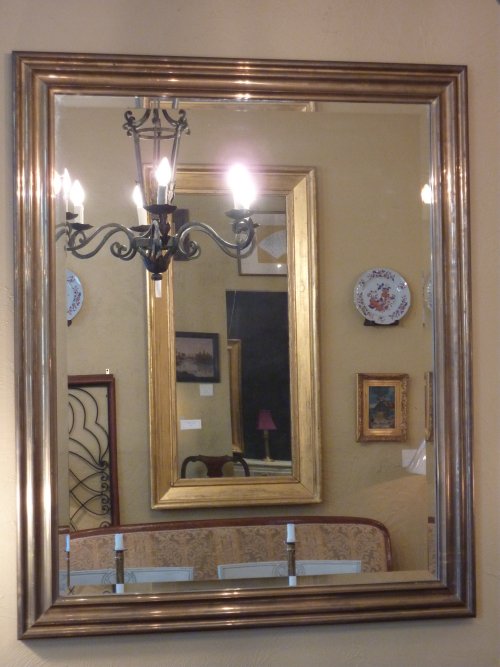 Mid Century Modern Brass Mirror