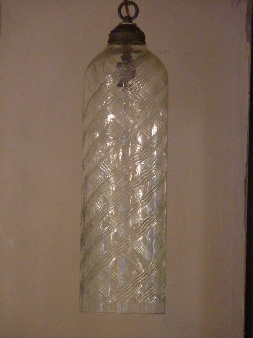 Swirled Glass Light Fixture
