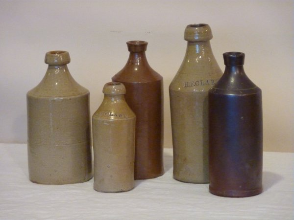 Collection of 19th Century Beer Bottles