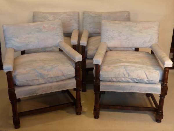 Pair Jacobean Style Chairs