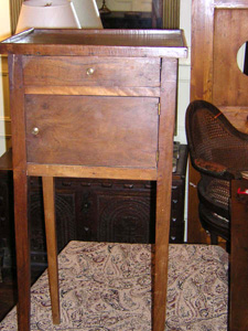 19th century Italian walnut nightstand