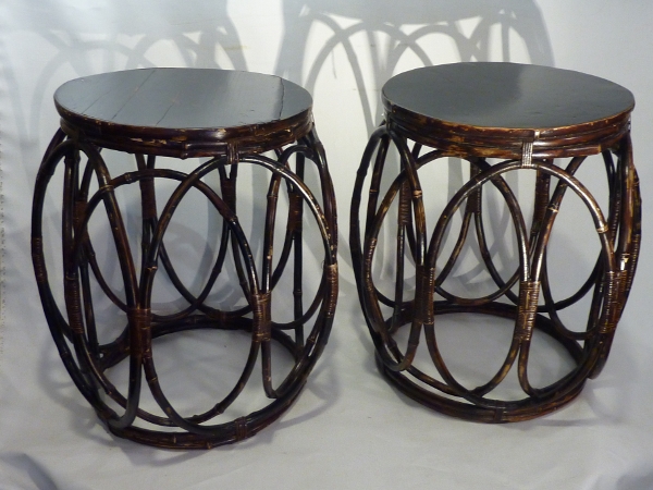 Bamboo Garden Stools