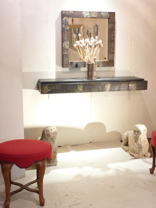 Paul Evans Floating Console and Mirror