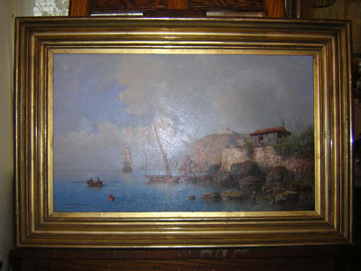oil on canvas signed Tony DeBerque
