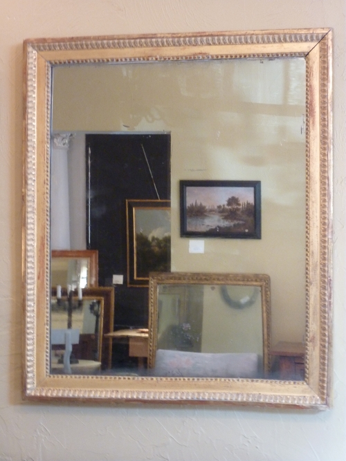 Louis XVI Giltwood Mirror