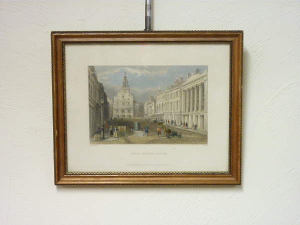 19th Century Engraving of Boston