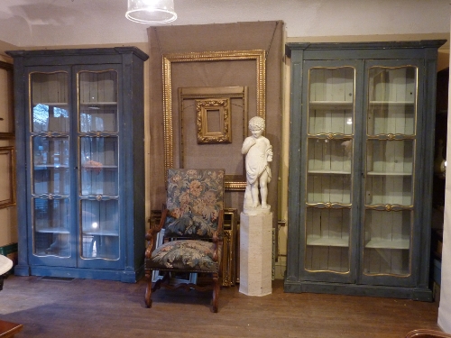 Pair of French Painted Cabinets