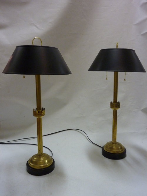 Pair Candlestick Lamps