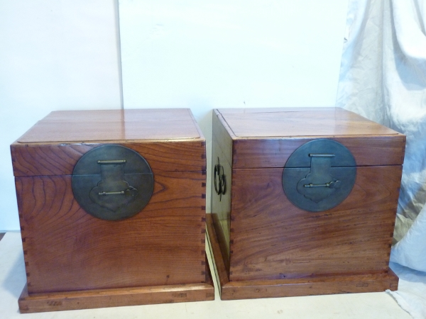 Pair of Chinese Trunk Tables