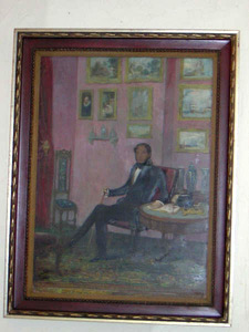 English oil on paper signed Edmund Hastings and dated 1854